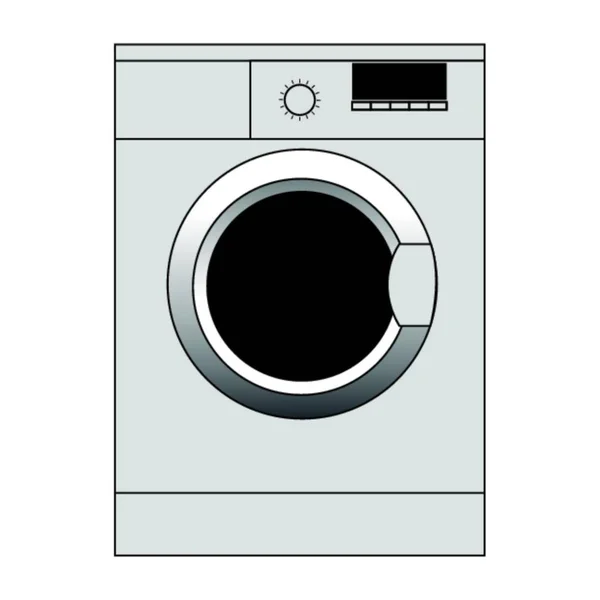 Washing Machine White — Stock Vector