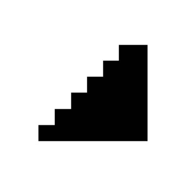 beyaz merdiven simgesi