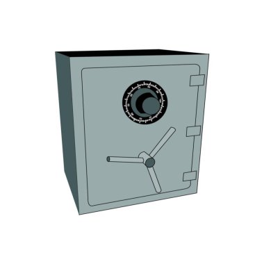 metal üzerine beyaz güvenli