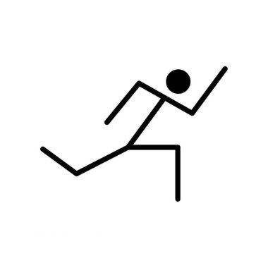 beyaz çalışan adam pictogram