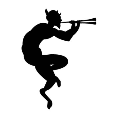 pan satyr on white clipart
