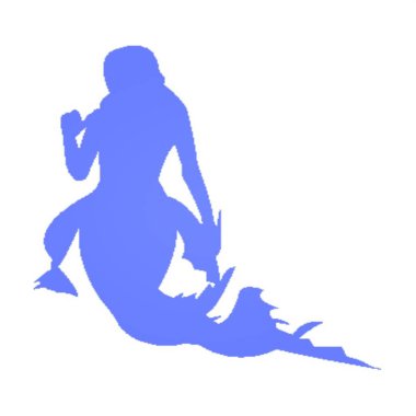 beyaz mavi denizkızı