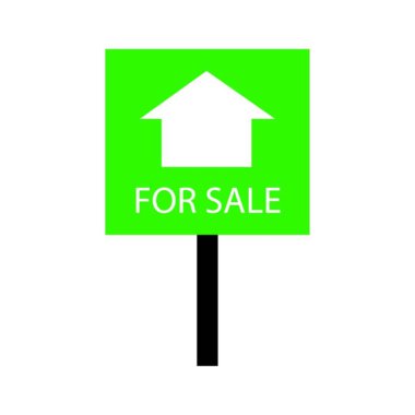 satılık yol işareti için ev