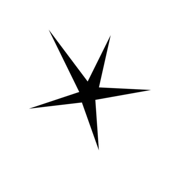 Snap Star Icon White — стоковый вектор
