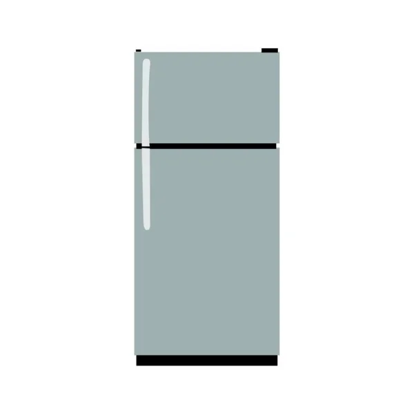 Refrigerator White Background — Stock Vector