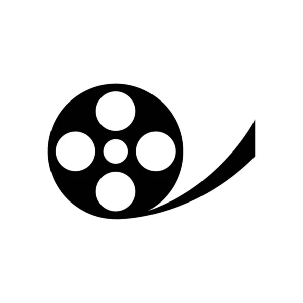 Film Movie Reel White — Stock Vector