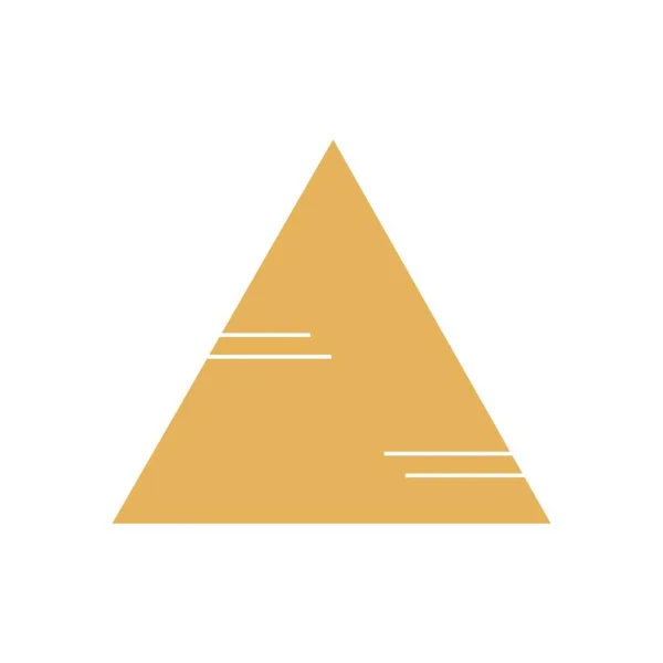 Pyramide Égyptienne Sur Blanc — Image vectorielle