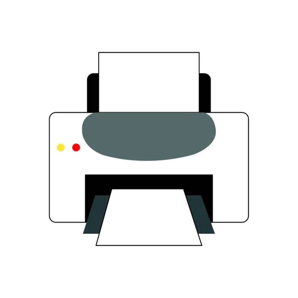 Copy Printer White — Stock Vector
