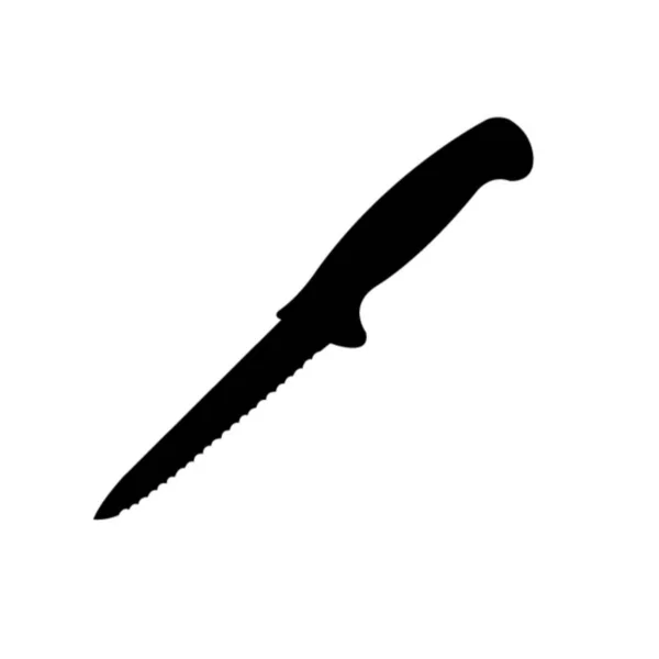 Kniv Ikonen Vit — Stock vektor
