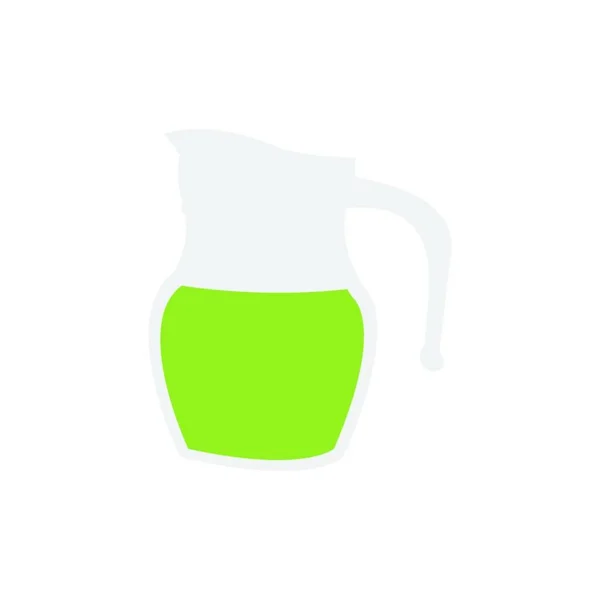 水差しの緑のジュース — ストックベクタ