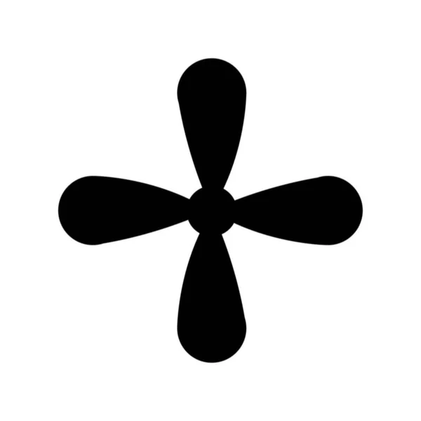 白色四个螺旋桨图标 — 图库矢量图片