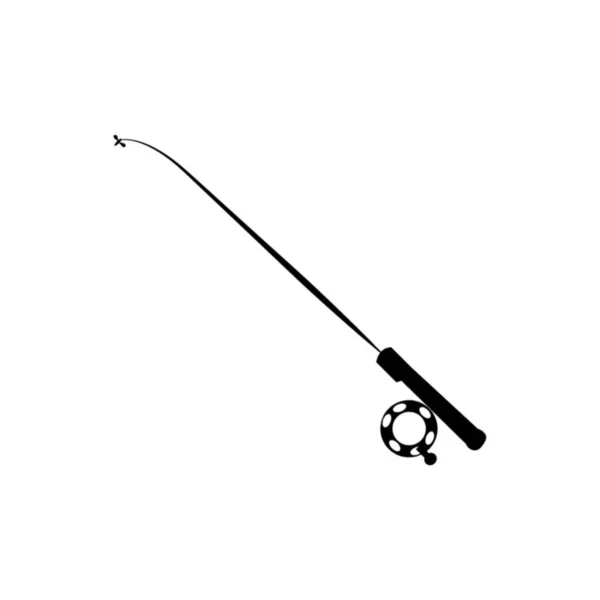Fishing Rod White — Stock Vector