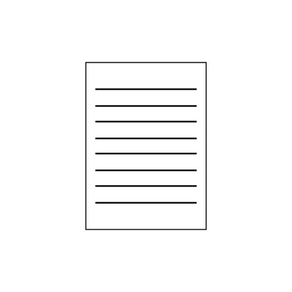 Document Papier Sur Blanc — Image vectorielle