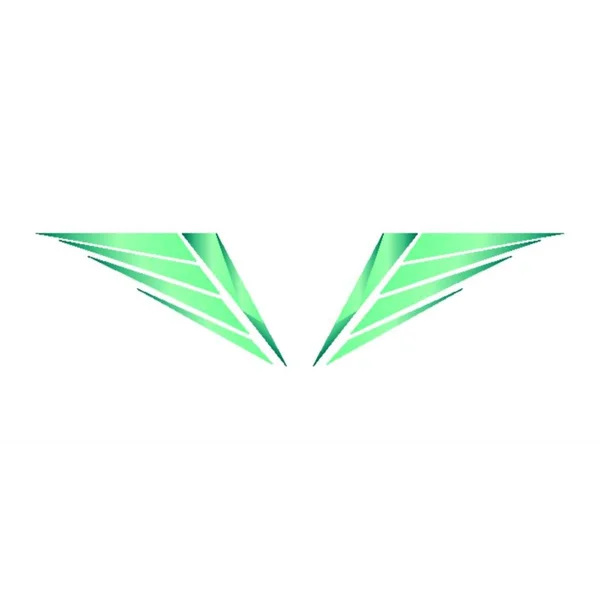 Diamant Vleugels Wit — Stockvector