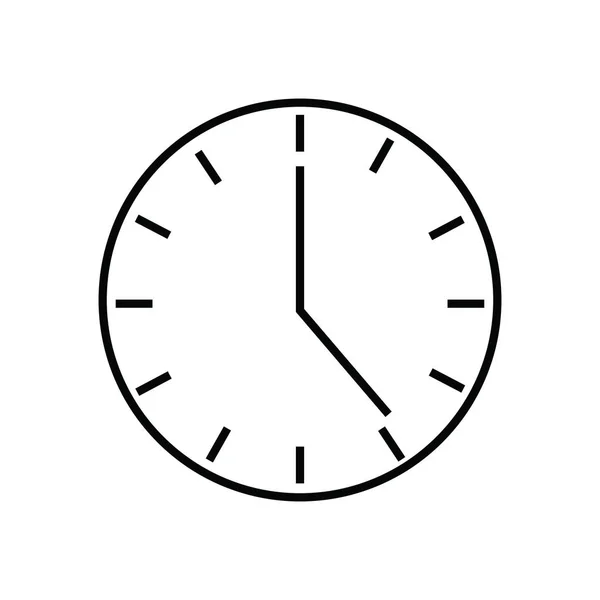 Icono Del Reloj Blanco — Archivo Imágenes Vectoriales