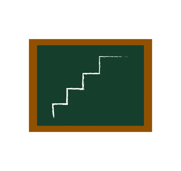 Křídový Graf Černé Desce — Stockový vektor