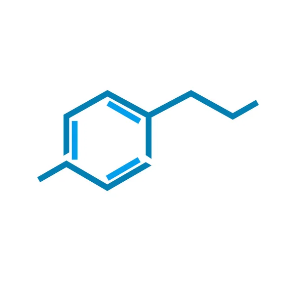 Χημικό Σύνθετο Σύμβολο Λευκό — Διανυσματικό Αρχείο