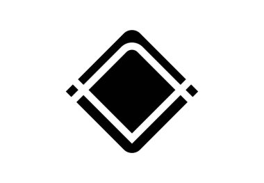 beyaz siyah soyut simgesi