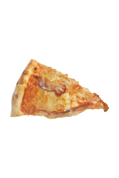 Pizzabitar Tallriken Isolerade — Stockfoto