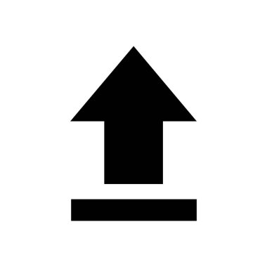 siyah gönderme simgesi izole edildi