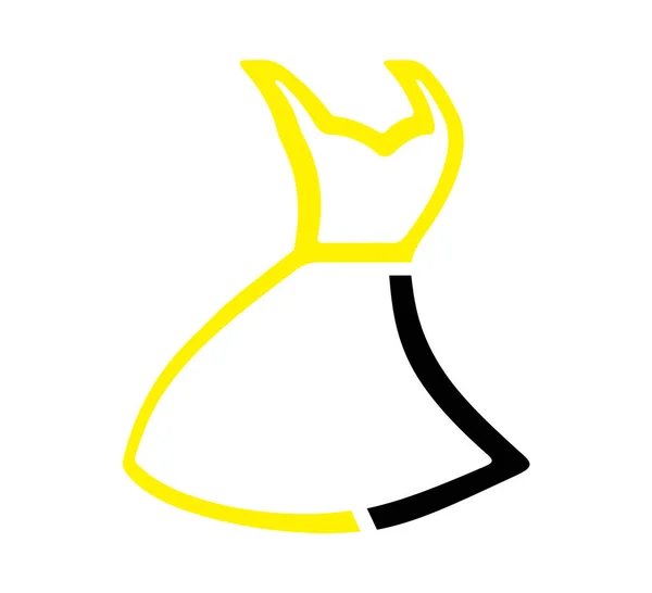 Простая Икона Женского Платья — стоковый вектор