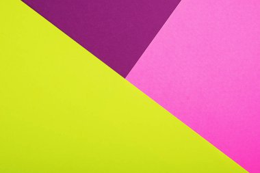 Soyut geometrik Festival arka plan. Mor, pembe ve sarı trend renkleri 2019,