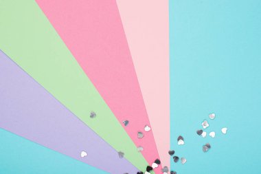 Evrensel arka plan soyut geometri pastel renkler. Ana eğilim yön budur. Yatay. Minimalizm