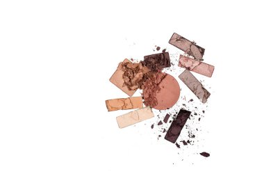 Beyaz arka plan üzerinde izole kırık renk Far paleti. Projeniz için hazır hazırlama. Yatay, kopya alanı.