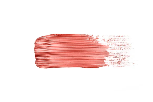 Paint stroke living coral color of the year — Stock Photo, Image