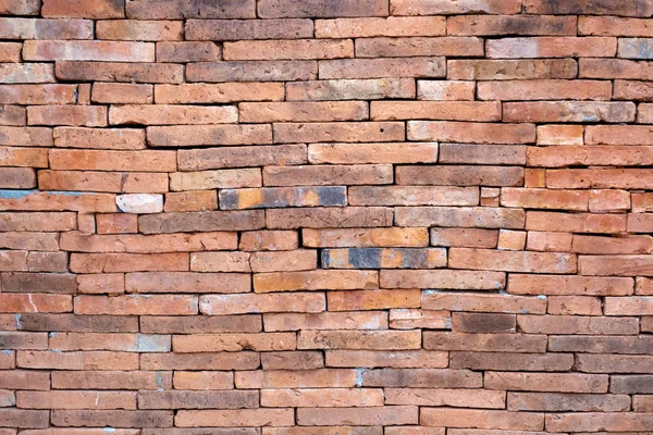 Grunge Oranje Bakstenen Muur Textuur Achtergrond Buiten Muur — Stockfoto