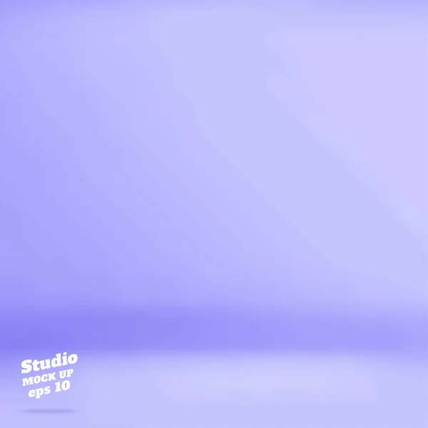 Вектор Порожній Пастельний Фіолетово Блакитний Колір Студійного Фону Шаблон Макет — стоковий вектор