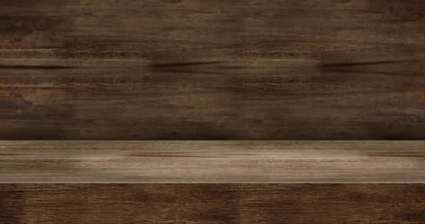 Struttura in legno tavolo prodotto visualizzazione sfondo. prospettiva 3d s — Foto Stock