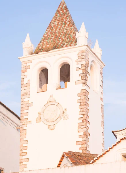 Torre Iglesia Nosso Senhor Dos Inocentes Estremoz Distrito Evora Portugal —  Fotos de Stock