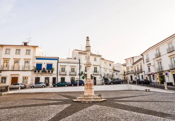 Estremoz Portugal Agosto 2018 Plaza Central Estremoz Con Picota Mármol —  Fotos de Stock