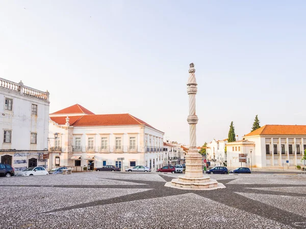 Estremoz Portugal Augustus 2018 Centrale Plein Van Estremoz Met Marmeren — Stockfoto