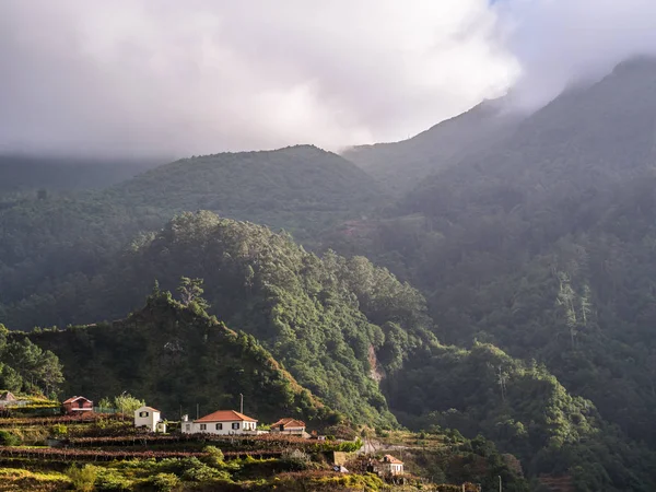 Vista Panorámica Casas Paisajes Isla Madeira Portugal —  Fotos de Stock