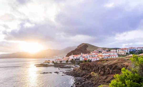 Vue Panoramique Sur Les Maisons Paysage Sur Île Madère Portugal — Photo