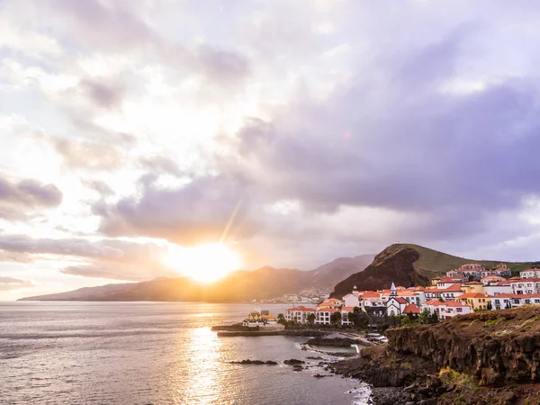 Vue Panoramique Sur Les Maisons Paysage Sur Île Madère Portugal — Photo