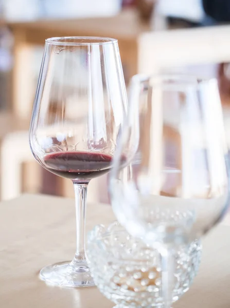 Wine tasting in Setugal wine region, Portugal, selective focus