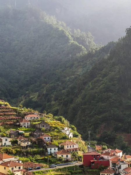 Σπίτια Και Τοπίο Στο Νησί Madeira Πορτογαλία — Φωτογραφία Αρχείου