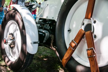 Prague, Çek Cumhuriyeti 26 Mayıs 2018, Tatra 57 Hadimrka küçük araba Koprivnice Tatra takma oldu