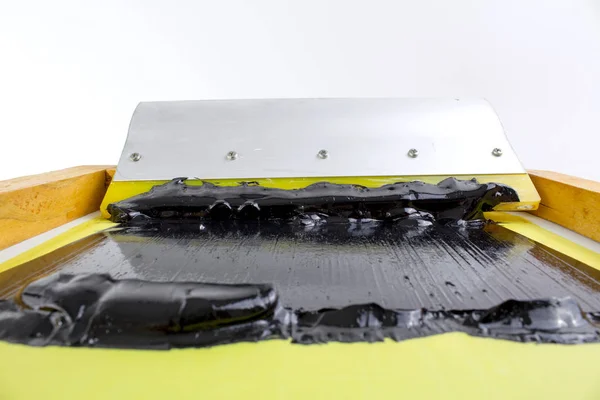 Serigrafi Baskı metal tekerlek siyah mürekkep ile