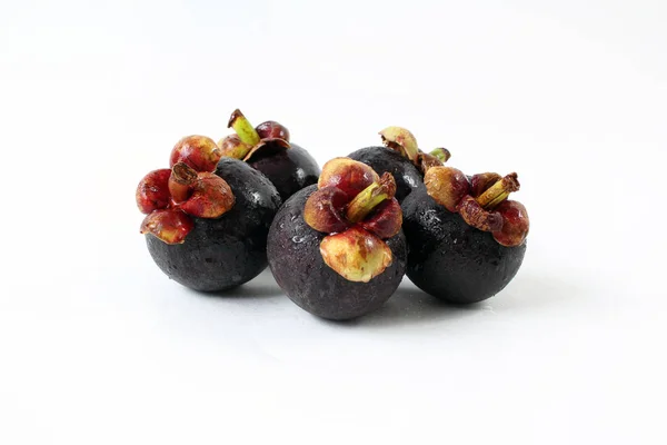 Lezzetli ıslak mangosteen açık