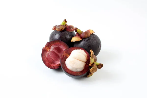 Lezzetli ıslak mangosteen açık
