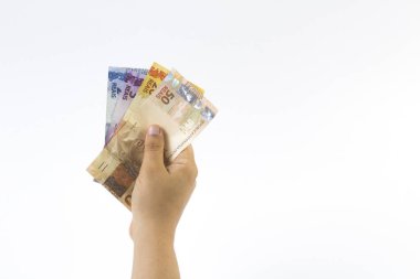 Biraz para Brezilya tutan kişi