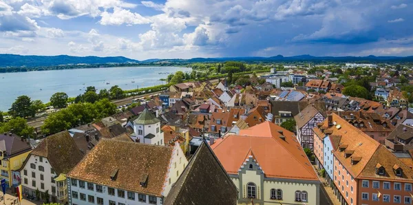 Blick Auf Radolfzell Sommer Bei Blauem Himmel — Stockfoto