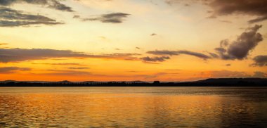 Altın saat Konstanz Gölü Panoraması                 