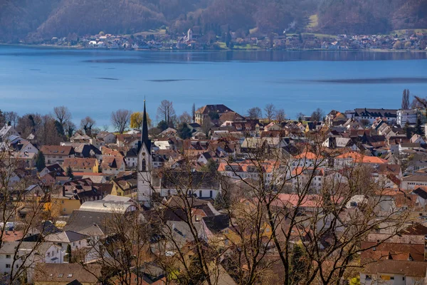 Panorama Bodman Ludwigshafen Avec Vue Sur Lac Constance — Photo