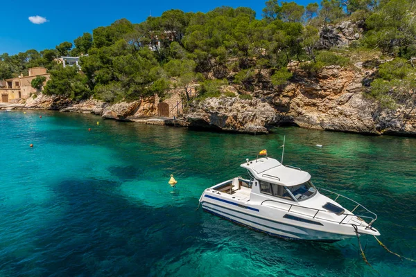 Mallorca Podróży Lato Jacht Morze Niebieski Niebo — Zdjęcie stockowe