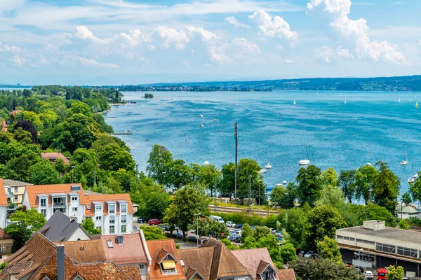 Vista Panorámica Radolfzell Hermoso Bodensee Verano — Foto de Stock